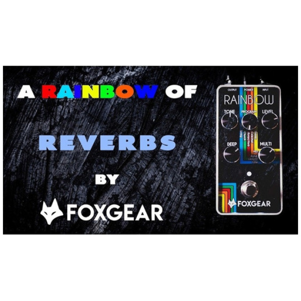 Pedal Ambient Reverb 5 Algoritmos Foxgear Rainbow
