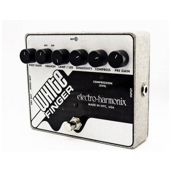 Pedal Compresor Pedal Electro Harmonix White Finger