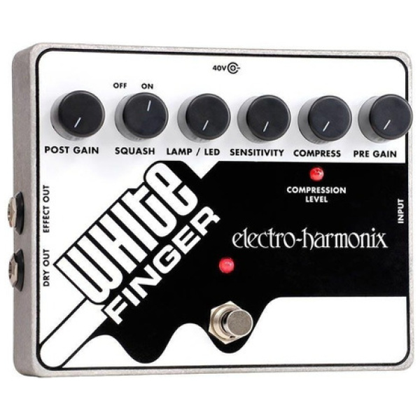 Pedal Compresor Pedal Electro Harmonix White Finger