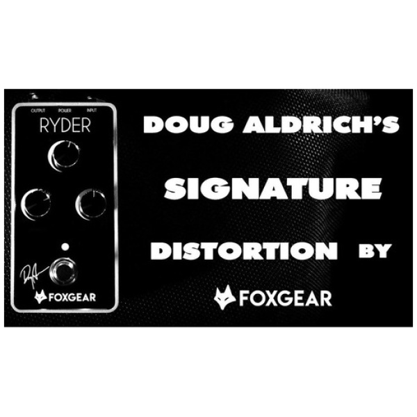 Pedal Distorsión P/guitarra Doug Aldrich Foxgear Ryder