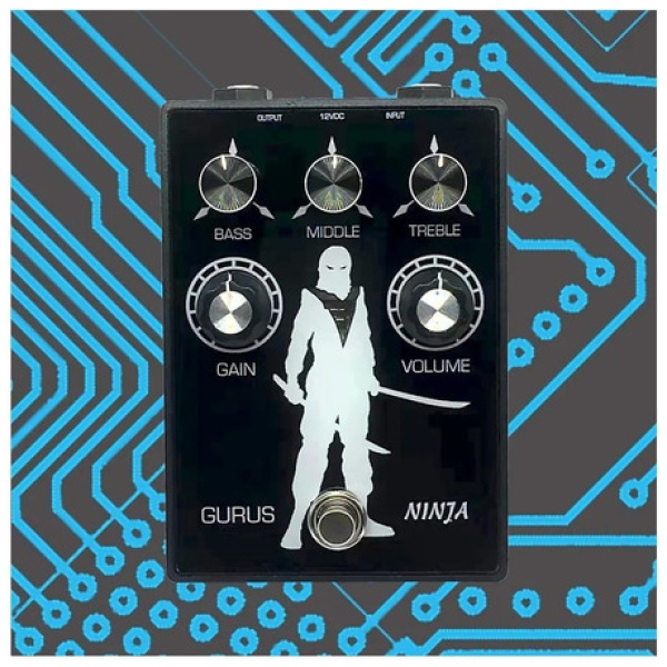 Pedal Distorsión Valvular Alto Voltaje Gurus Ninja