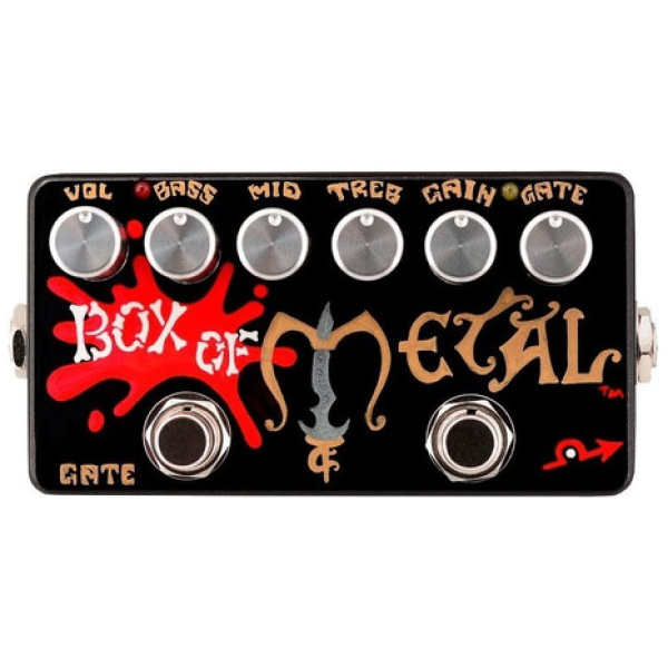 Pedal Distorsión Zvex Box Of Metal Hand Painted