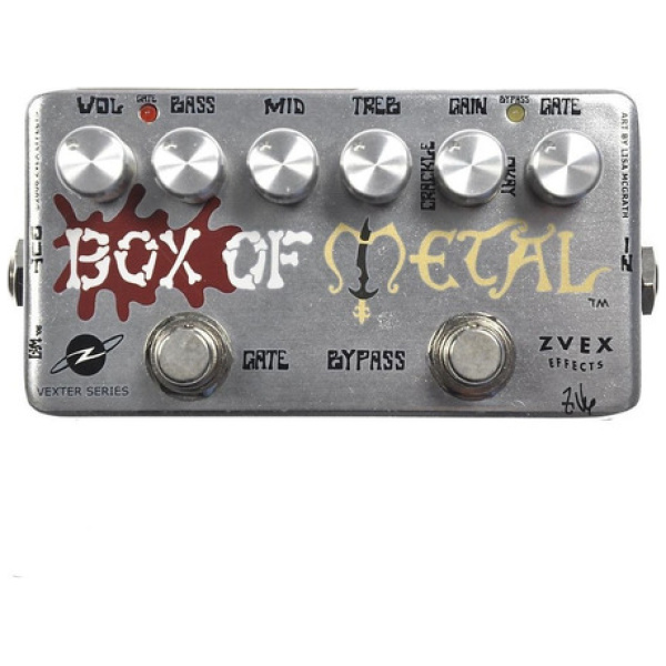 Pedal Distorsión Zvex Box Of Metal Hand Painted
