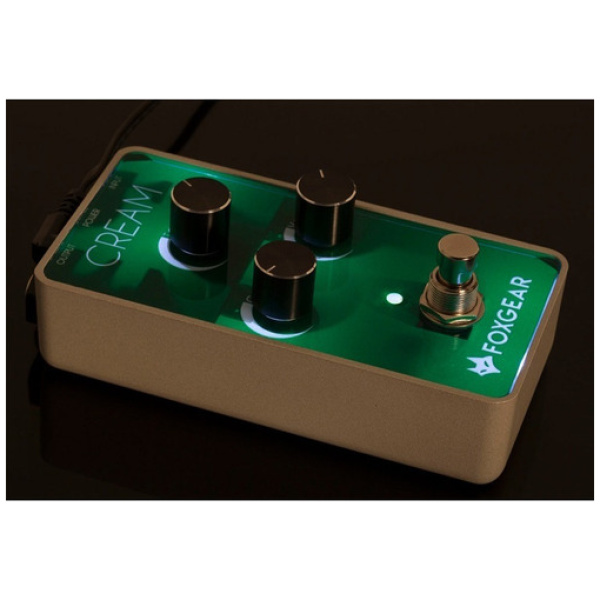 Pedal Overdrive Vintage Guitarra Foxgear Cream