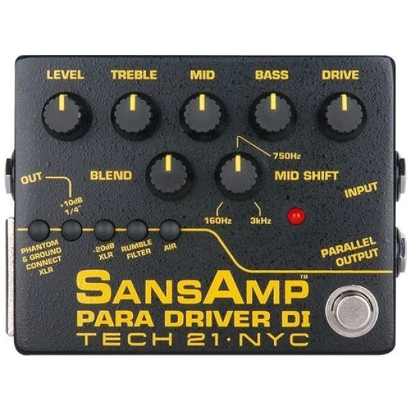 Pedal Preamp Tech 21 Sansamp Pmdi-v2 Para Driver Di