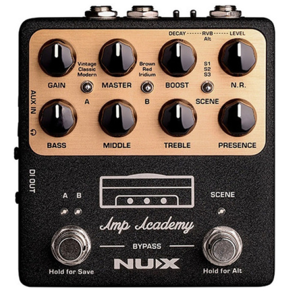 Pedal Simulador De Ampli P/guitarra Nux Ngs6 Amp Academy