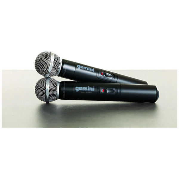 Set 2 Microfonos Inalámbricos Gemini Uhf-02m-s34