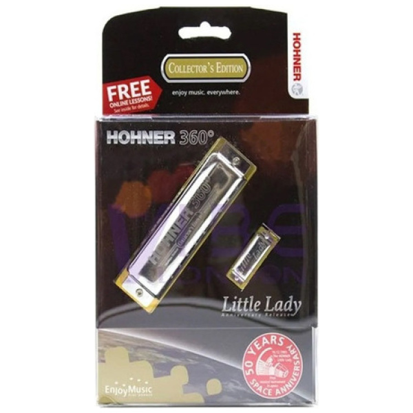 Set Armónica Hohner 360 C/estuche + Little Lady Colgante