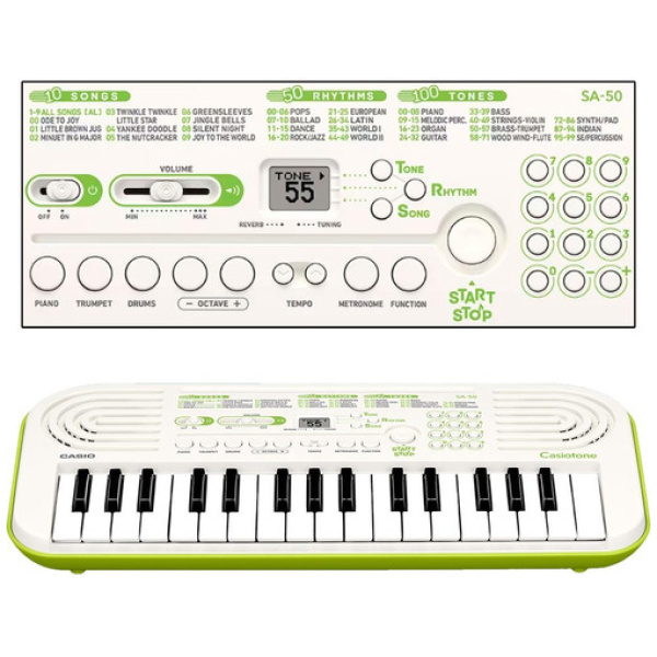 Teclado Infantil Casio 32 Mini Teclas Portátil Sa-50