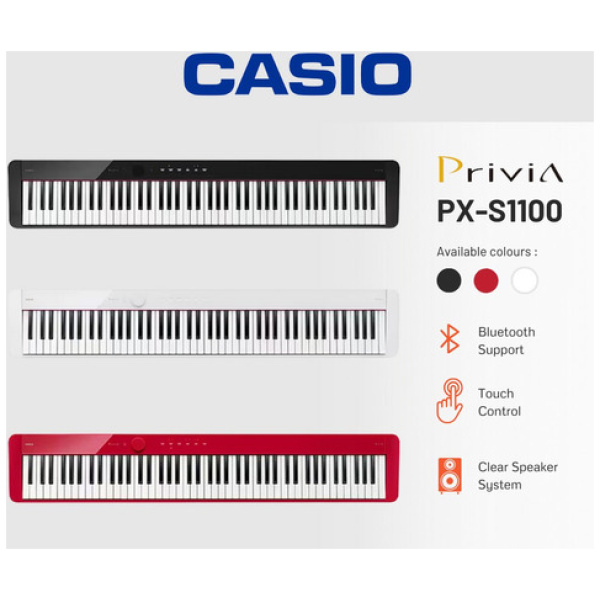 Teclado Piano Eléctrico Casio Privia Px-s1100 Colores