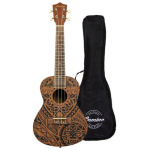 Ukelele Concierto Bamboo U23 Diseños Con Funda