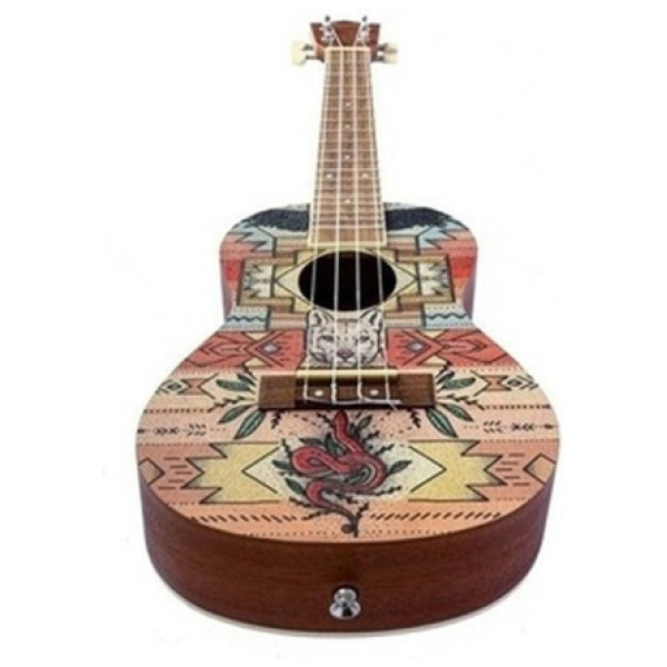 Ukelele Concierto Bamboo U23 Diseños Con Funda