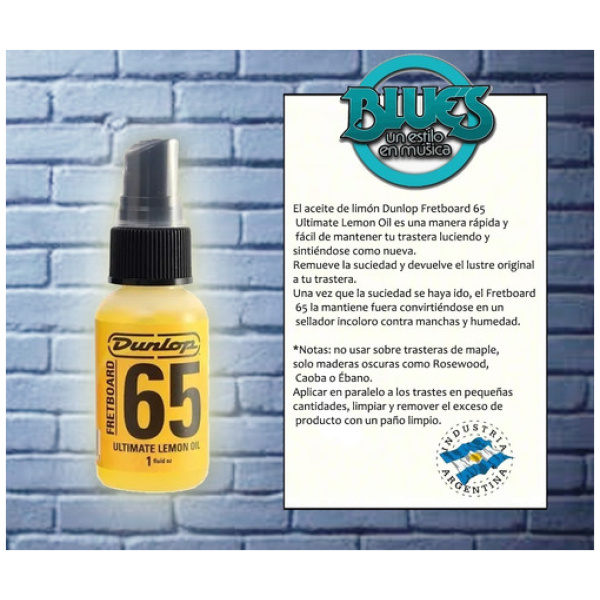 Aceite De Limón Jim Dunlop 6551j Lemon Oil Para Diapasón
