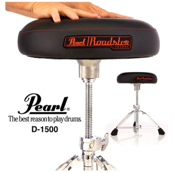 Banqueta Baterista A Rosca Pearl Roadster D1500