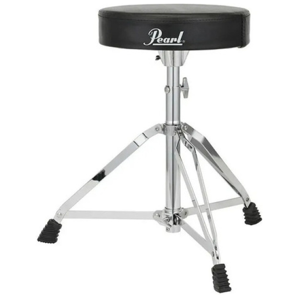 Banqueta De Batería Pearl D-50 Redonda Reforzada Pata Doble