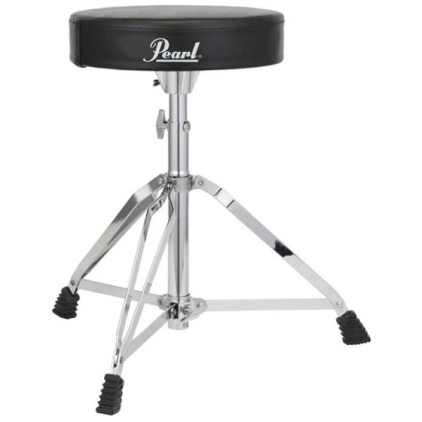 Banqueta De Batería Pearl D-50 Redonda Reforzada Pata Doble