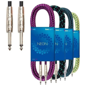 Cable Kwc Neon 105 Plug Plug X 6 Mts Mallado Guitarra Bajo