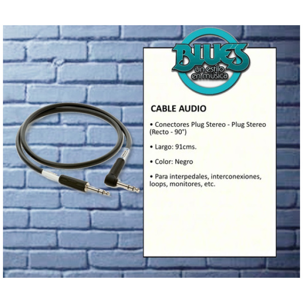 Cable Mxr Trs 91cm Plug Stereo Recto Y 90° Angular Dcist3r