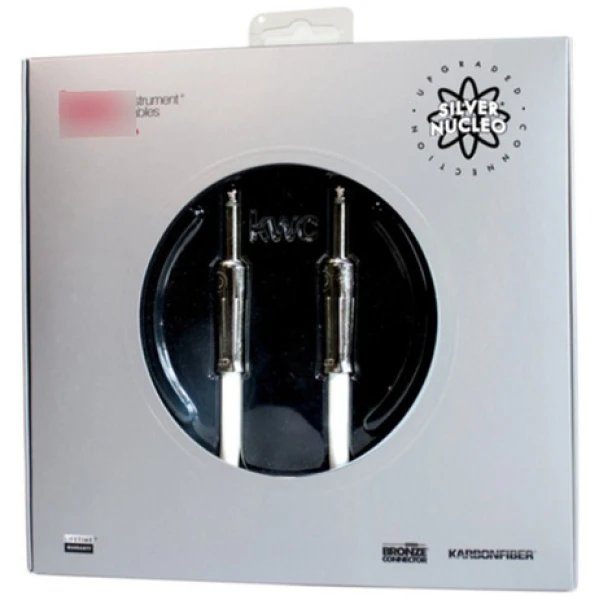Cable P/instrumento Kwc Silver Nucleo Plug-plug 6mts