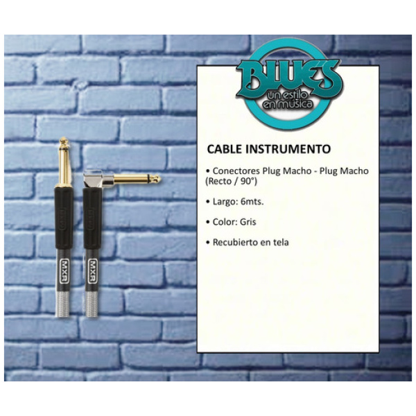 Cable P/instrumento Plug-plug L 5.5mts Mxr Dciw18r Woven