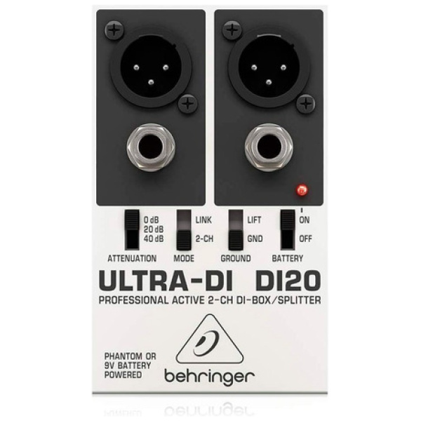 Caja Directa Activa Behringer Ultra - Di20 Stereo 48v