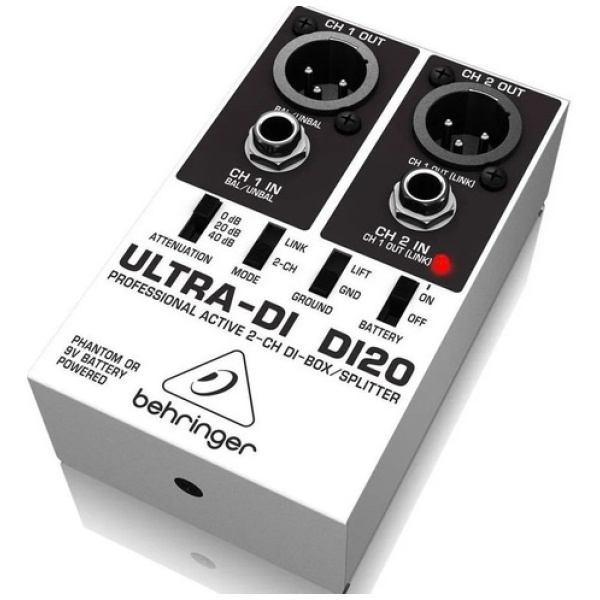 Caja Directa Activa Behringer Ultra - Di20 Stereo 48v