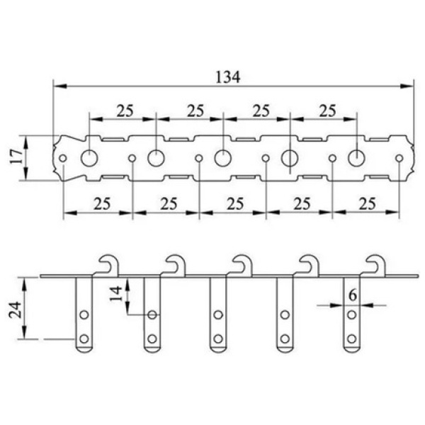 Clavijero De Charango Shimura 339n Cromado
