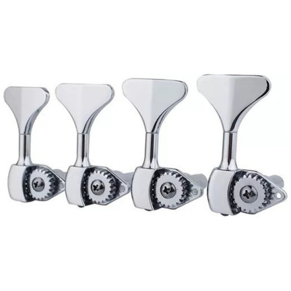 Clavijero P/ Bajo 4 Cuerdas Shimura 342c-b2c 2+2 Cromado