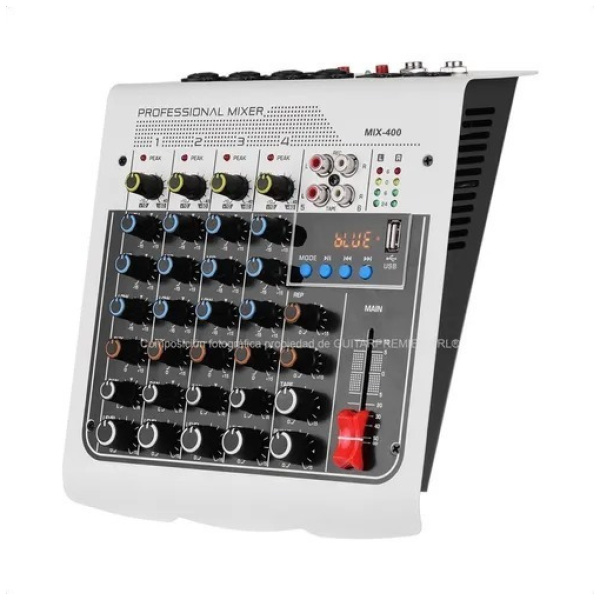 Consola Mixer Ross Mx400 4 Canales Bluetooth Usb