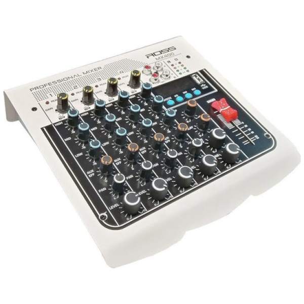Consola Mixer Ross Mx400 4 Canales Bluetooth Usb