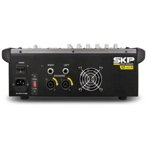 Consola Mixer Skp Vz60 Vz-60 Ii Potenciada 6 Canales Usb