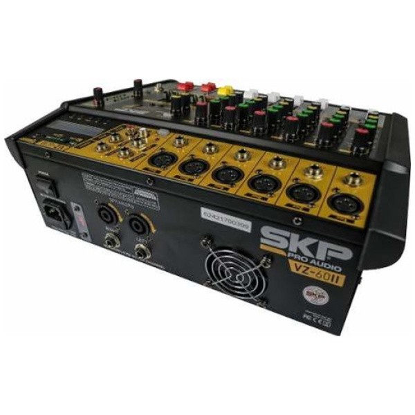 Consola Mixer Skp Vz60 Vz-60 Ii Potenciada 6 Canales Usb