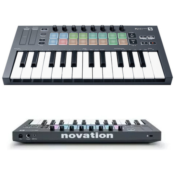 Teclado Controlador Midi Novation Fl Key Mini Portátil 25 Teclas