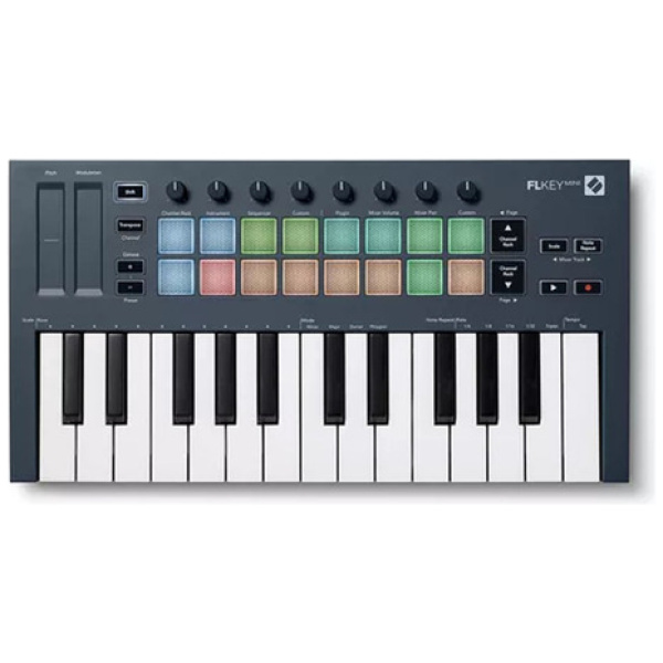 Teclado Controlador Midi Novation Fl Key Mini Portátil 25 Teclas