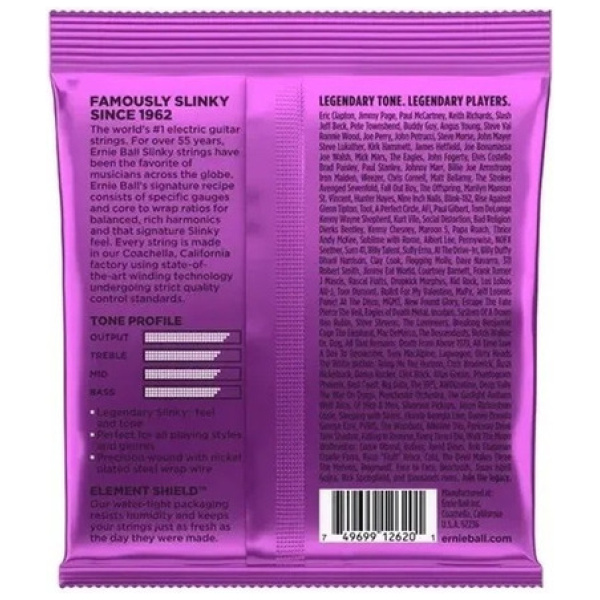 Encordado Ernie Ball 2620 Power Slinky 011-58