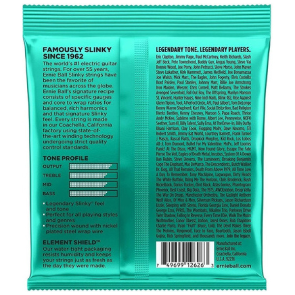 Encordado Ernie Ball 2626 Not Even Slinky 012-56