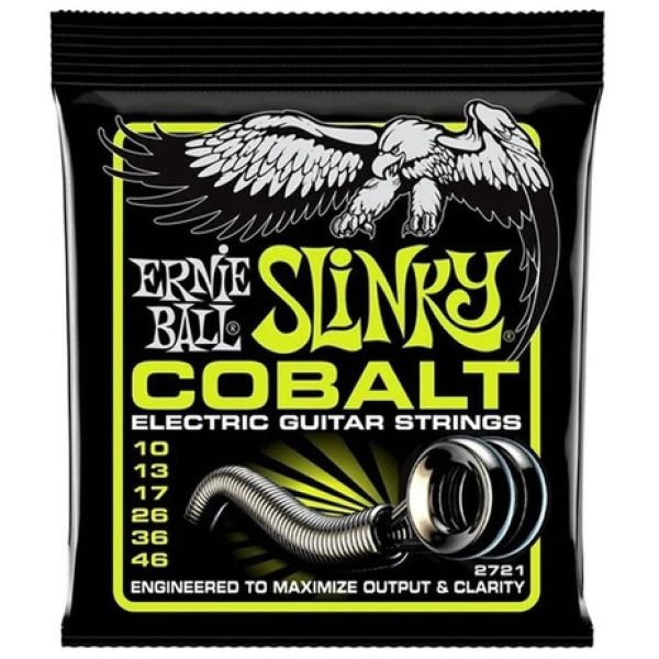 Encordado Ernie Ball Slinky Cobalt 2721 Para Eléctrica