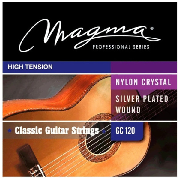 Encordado Magma Cuerdas Guitarra Clásica Gc120 Tensión Alta