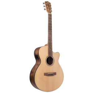 Guitarra Electroacústica Bamboo Ga-40-spruce-q C/ Funda