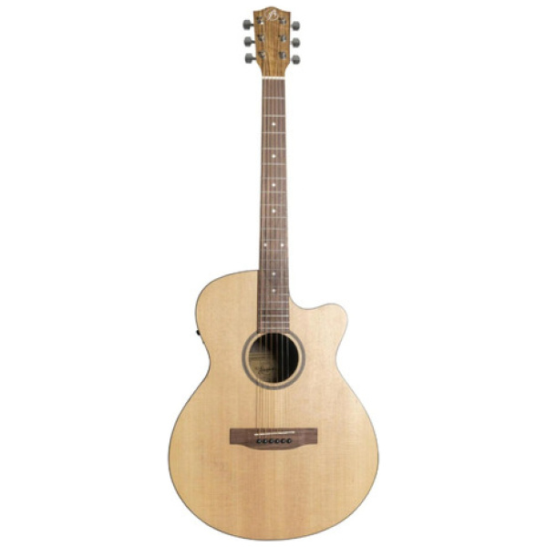 Guitarra Electroacústica Bamboo Ga-40-spruce-q C/ Funda