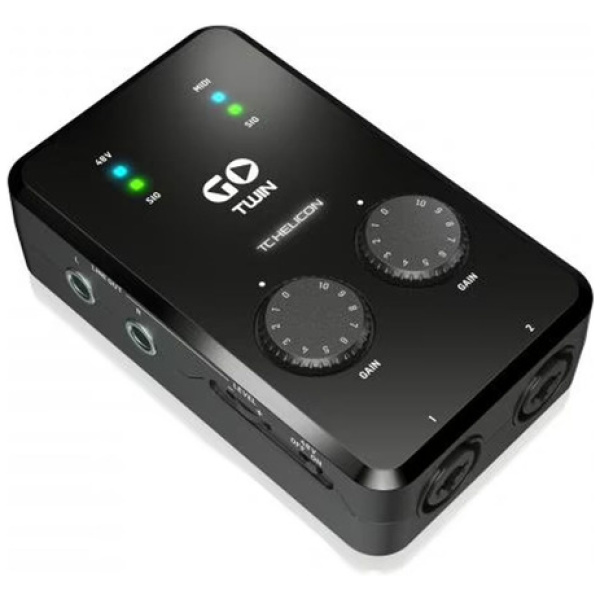 Interfaz De Audio Móvil Tc Helicon Go Twin 2 Canales