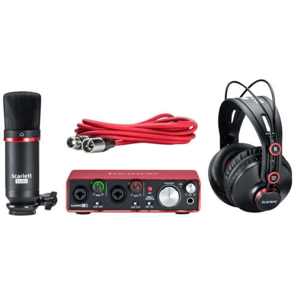 Kit Grabación Focusrite Scarlett 2i2 Studio Pack (3gen)