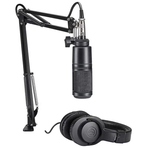 Kit Mic Auricular Y Soporte Audio Technica At2020pk AudioTechnica