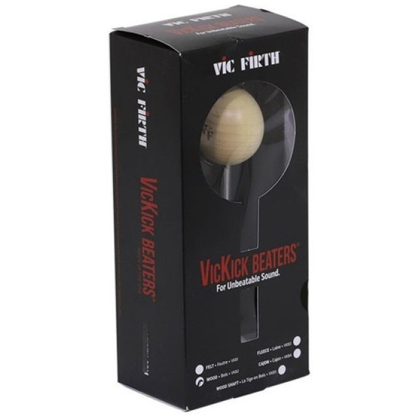 Mazo Para Bombo Vic Firth Hard Maple Madera Vkb2