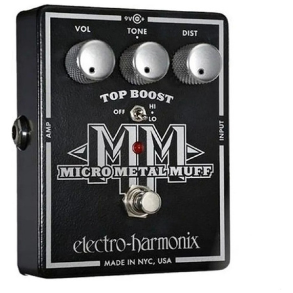 Pedal De Distorsión Electro Harmonix Micro Metal Muff