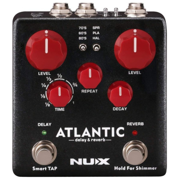 Pedal Nux Atlantic Ndr5 Ndr-5 Reverb + Delay Tap Tempo