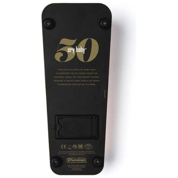 Pedal Wah Jim Dunlop Cry Baby Gcb95g 50 Aniversario Gold