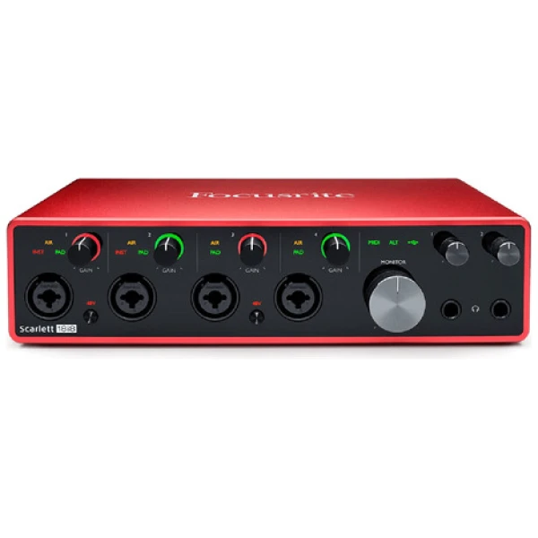 Placa Interfaz De Audio Focusrite Scarlett 18i8 3° Gen