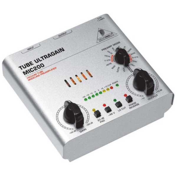 Preamplificador Valvular Behringer Tube Ultragain Mic200