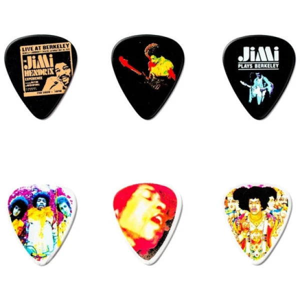 Púas Jim Dunlop Jimi Hendrix Electry Lady Heavy Lata X 12
